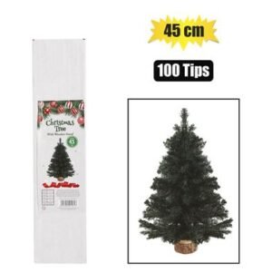Xmas tree 45cm wooden stand (100 tips)