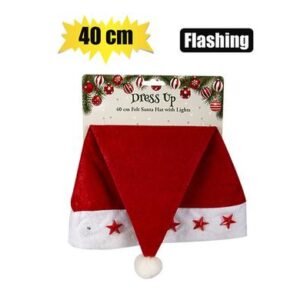 Xmas dress up santa hat&flash starlights