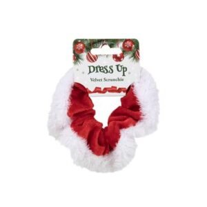 Xmas dress up scrunchie velvet