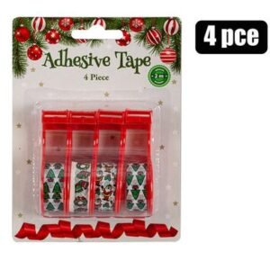 Xmas stationery tape 4pc