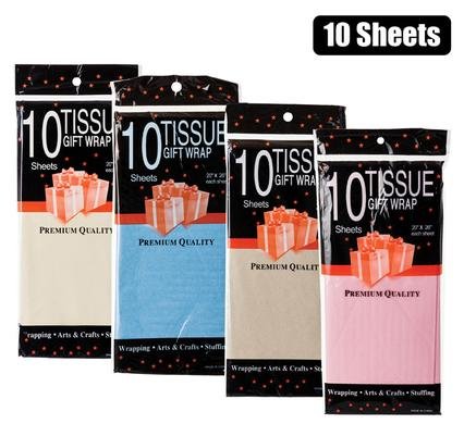 Paper tissue 50x66cm 10xshts natural