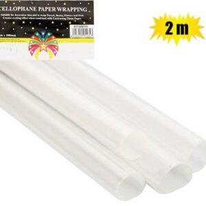 Gift-wrap cellophane clear 500mmx2m