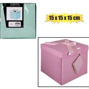 Giftbox flat pack 15x15x15cm pastel