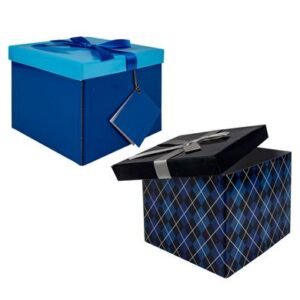 Giftbox flat pack 15x15x15cm male/gen