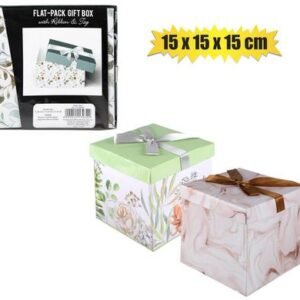 Giftbox flat pack 15x15x15cm female/gen