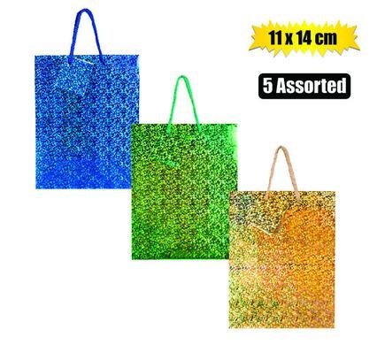 Gift-bag hologram sml 11x14cm gloss