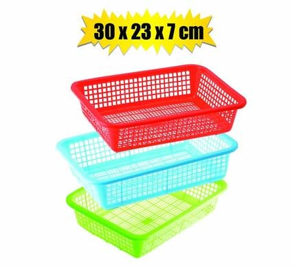 Basket pl multi purpose 30x23x7cm
