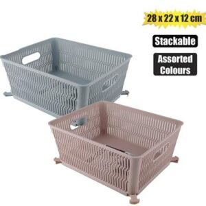 Basket pl stackable 5,8l 28x22x12cm
