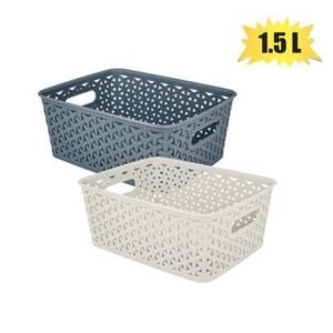 Basket pl jute 1,5l 18x13x6cm