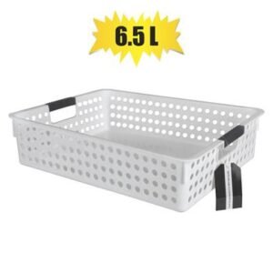 Basket pl circles pattern 34x25x8cm 6.5l