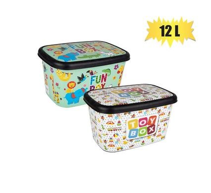 Storage box decorated deep 12l