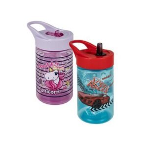 Water bottle 460ml unicorn/racer asstd