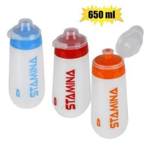 Water bottle 650ml stamina asstd colours