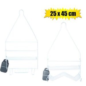 Shower caddy mtl pl-coated 45x25cm