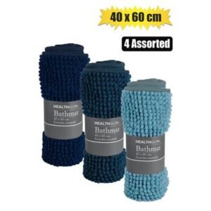 Bathmat chenille 40x60cm asstd