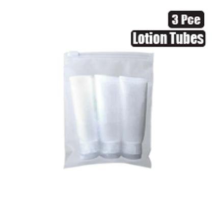 Travel lotion tubes 3pce in pouch 50ml
