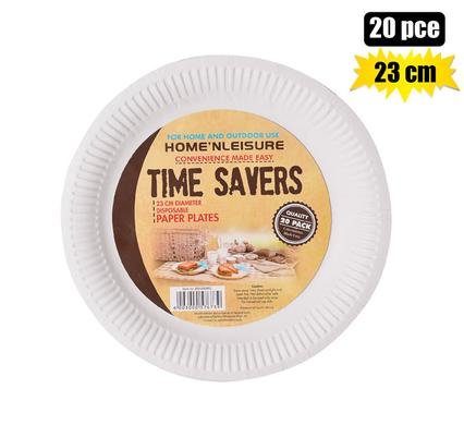 Picnic plates paper 23cm 20pce