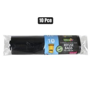 Refuse bag black 10pc 750x950mm