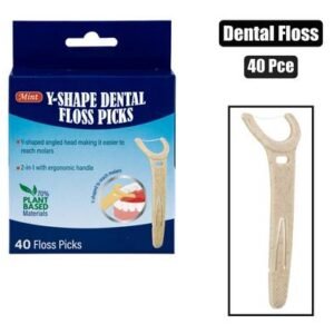 Tooth dental floss y-shaped picks 40pc