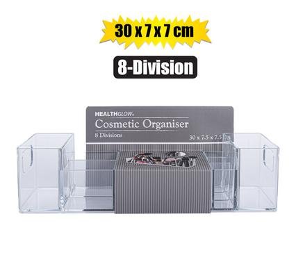 Cosmetic organiser 8 divisions 30x7x7cm
