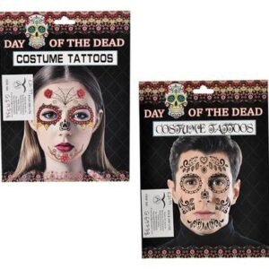 Dress up tattoo day of dead face asstd