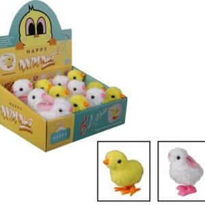 Easter w/up bouncing chick & bunny 8cm