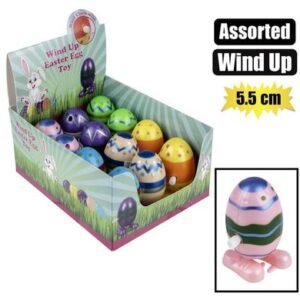 Easter wind-up bouncing egg asstd