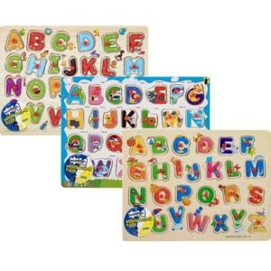 Edu push-in board wooden alphabet