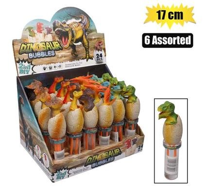 Bubble novelty dino in egg 17cm