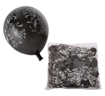 Balloons helium 1pc design black f-01