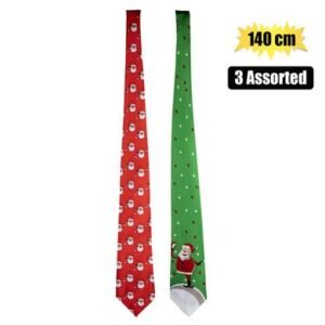 Xmas dress up tie asstd design 140cm