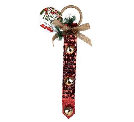 Xmas room door hanger w/3bells 45cm