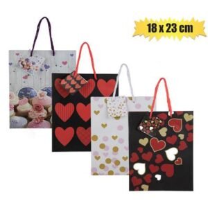 Gift-bag paper med 18x23cm love