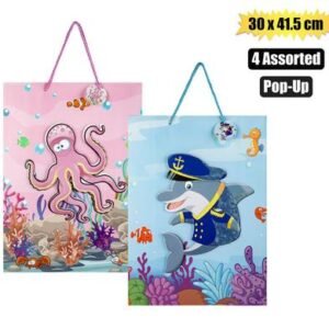 Gift-bag kids lrg 30x41.5cm pop up