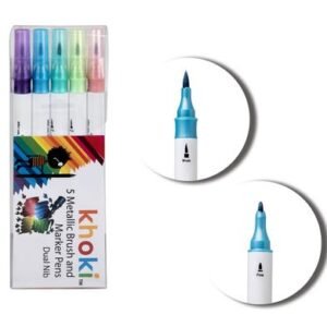 Art+craft dual tip metal brush&fine pen