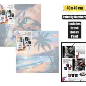 Art+craft paint-by-number canvas 40x40cm