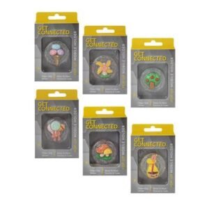 Mobile phone pop-up holder comic look