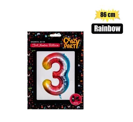 Balloons helium foil rainbow 3 86cm f-03