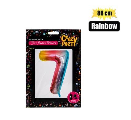 Balloons helium foil rainbow 7 86cm f-03