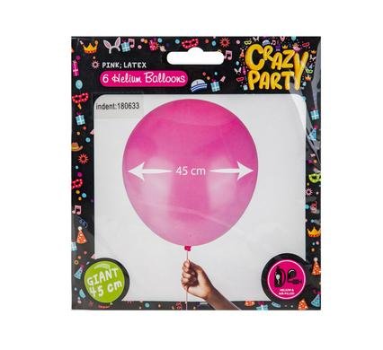 Balloons giant 6pc pink f-02