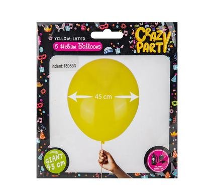 Balloons giant 6pc yellow f-02