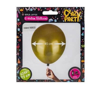 Balloons giant 6pc gold f-02