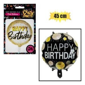 Balloon helium round hbd astd3 45cm f-01