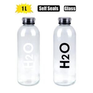 Drinking-bottle gls h20 screw-cap 1l