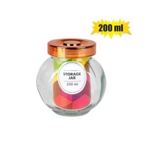 Storage-jar gls w/lid 200ml