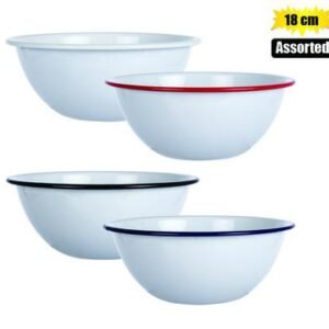 Mixing bowl enamel 18cm