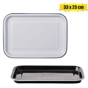 Baking tray 33x23cm enamel