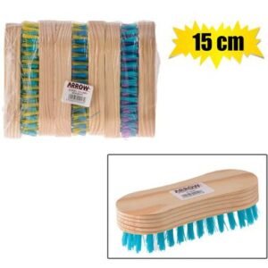 Scrubbing brush wooden back 15cm