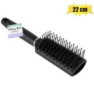 Hair brush black vent wide 22cm