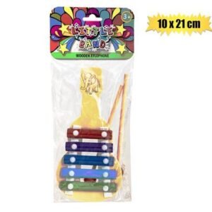Musical wood xylophone 5 key 10.5x21cm